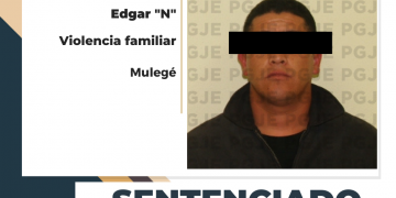3 AÑOS DE PRISIÓN PARA CULPABLE DE VIOLENCIA FAMILIAR OBTIENE PGJE