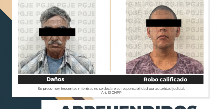 APREHENDE PGJE A DOS PERSONAS