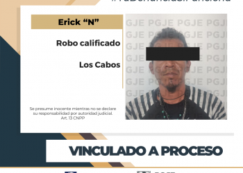 POR DELITO DE ROBO A NEGOCIACIÓN ERICK N QUEDA VINCULADO A PROCESO EN CABO SAN LUCAS