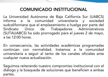Comunicado UABCS