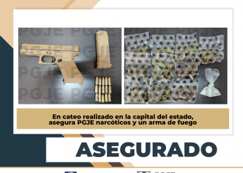 ASEGURA PGJE SUSTANCIAS ILÍCITAS EN CATEO EN LA COLONIA VICENTE GUERRERO