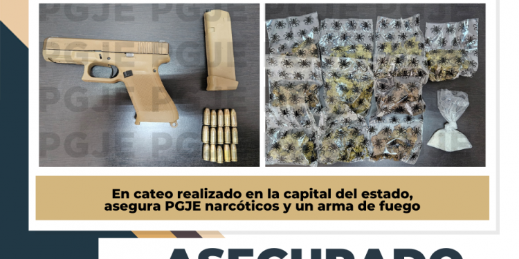 ASEGURA PGJE SUSTANCIAS ILÍCITAS EN CATEO EN LA COLONIA VICENTE GUERRERO