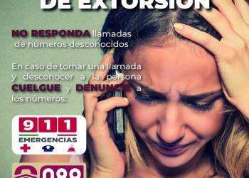 SEGURIDAD PÚBLICA EMITE LAS SIGUIENTES RECOMENDACIONES PARA PREVENIR EL DELITO DE EXTORSIÓN A LA CIUDADANÍA CABEÑA