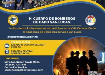 ABREN CONVOCATORIA PARA FORMAR PARTE DEL CUERPO DE BOMBEROS DE CABO SAN LUCAS.