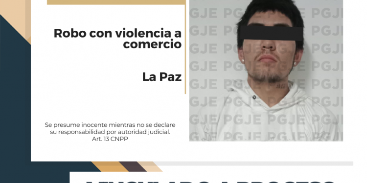 JONATHAN N QUEDA EN PRISIÓN EXCEPCIONAL AL JUSTIFICAR LA PGJE SU RELACIÓN EN OTROS ROBOS, EL ÚLTIMO FUE EL FIN DE SEMANA A UN OXXO EN LA PAZ