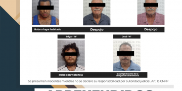 APREHENDE PGJE A CINCO PERSONAS EN BCS