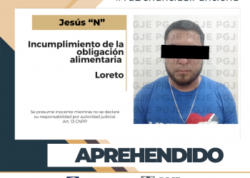 AGENTES DE INVESTIGACIÓN DETIENEN A HOMBRE POR INCUMPLIMIENTO DE LA OBLIGACIÓN ALIMENTARIA