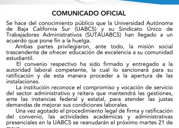 COMUNICADO UABCS