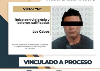 PRISIÓN PREVENTIVA PARA IMPUTADO POR ROBO CON  VIOLENCIA Y LESIONES CALIFICADAS EN LOS CABOS