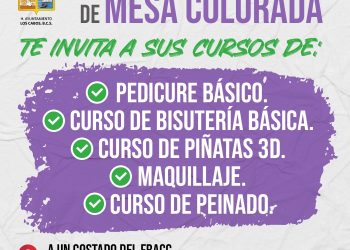 INVITA EL CENTRO DE DESARROLLO COMUNITARIO DE LA COLONIA MESA COLORADA EN CSL A CURSOS Y TALLERES