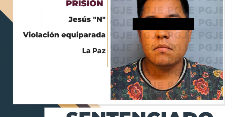 20 AÑOS DE PRISIÓN POR VIOLACIÓN EQUIAPARDA OBTIENE PGJE PARA SUJETO
