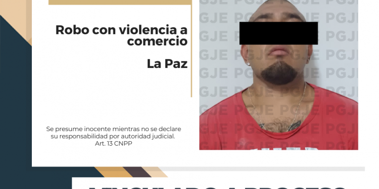QUEDA JOSÉ “N” EN PRISIÓN PREVENTIVA POR ROBO CON VIOLENCIA EN TECATE SIX