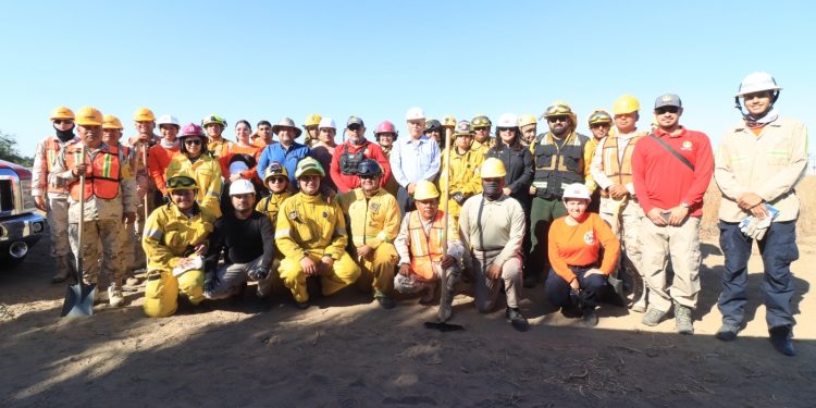 LLEVAN A CABO CURSO DE CAPACITACIÓN Y SIMULACRO CONTRA INCENDIOS FORESTALES EN LA UABCS