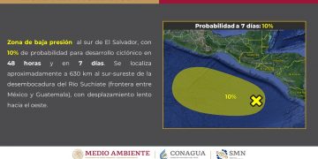 DIRECCIÓN MUNICIPAL DE PROTECCIÓN CIVIL MANTIENE MONITOREO DEL DESARROLLO DE UNA ZONA DE BAJA PRESIÓN