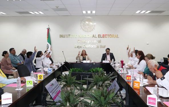 RINDE INE BCS INFORMES SOBRE LOS AVANCES PREVIOS A LA JORNADA ELECTORAL DEL 2 DE JUNIO.