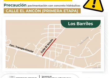 AVISO VIAL CALLE EL ANCÓN