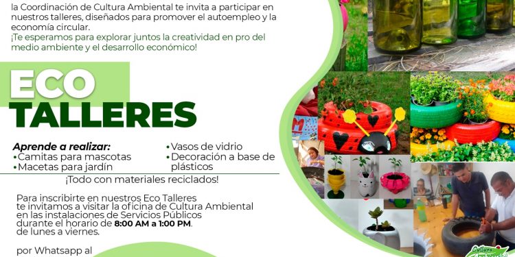 INVITA LA COORDINACIÓN DE CULTURA AMBIENTAL A PARTICIPAR EN LOS ECO TALLERES.