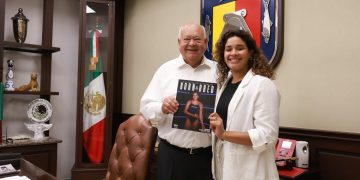 RECIBE GOBERNADOR VMCC A CLAVADISTA ARANZA VÁZQUEZ