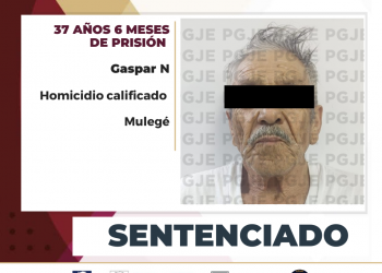 OBTIENE PGJE SENTENCIA DE MÁS DE 37 AÑOS DE PRISIÓN CONTRA CULPABLE DE HOMICIDIO EN MULEGÉ
