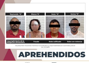 APREHENDE PGJE A POSIBLES RESPONSABLES DE ROBO, FRAUDE E INCUMPLIMIENTO DE LA OBLIGACIÓN ALIMENTARIA