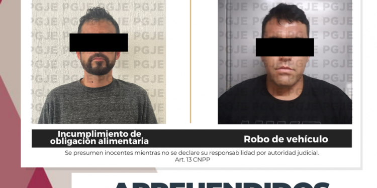 APREHENDE PGJE A DOS PERSONAS