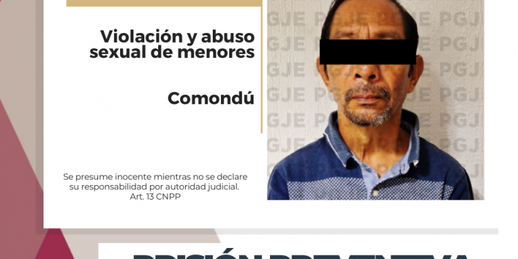 OBTIENE PGJE PRISIÓN PREVENTIVA PARA IMPUTADO POR DELITOS SEXUALES, EN AUDIENCIA DE REVISIÓN DE MEDIDAS CAUTELARES