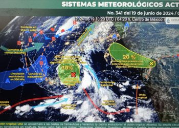 INFORMA PROTECCIÓN CIVIL SOBRE LAS CONDICIONES METEOROLÓGICAS PARA EL DÍA DE HOY EN EL MUNICIPIO DE LOS CABOS