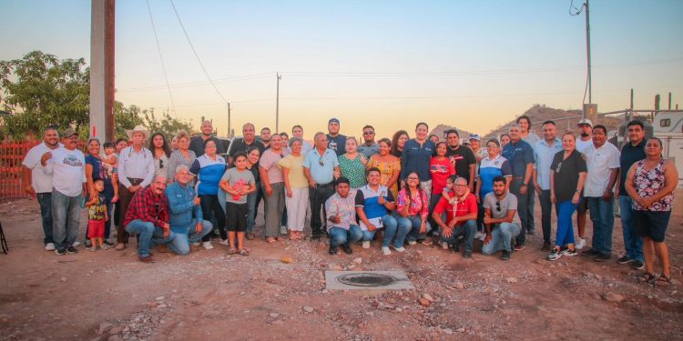 ENTREGA EDITH AGUILAR OBRA DE AMPLIACIÓN DE ALCANTARILLADO EN HEROICA MULEGÉ