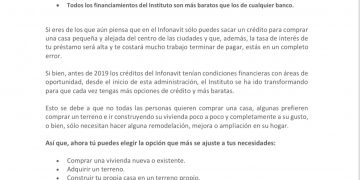 CONOCE LOS DIFERENTES TIPOS DE CRÉDITOS DEL INFONAVIT Y CUÁNTO TE PRESTA