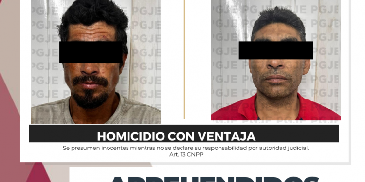 A 3 DÍAS DEL HOMICIDIO REGISTRADO EN MIGRIÑO APREHENDE PGJE A DOS PROBABLES RESPONSABLES