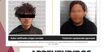 DETIENE PGJE A DOS PERSONAS RELACIONADAS EN HECHOS DELICTIVOS EN LA PAZ Y COMONDÚ
