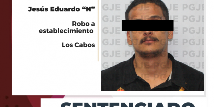 SENTENCIADO A 8 AÑOS DE PRISIÓN POR ROBO CON VIOLENCIA EN CABO SAN LUCAS