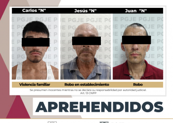 SON APREHENDIDAS 3 PERSONAS POR DIVERSOS DELITOS