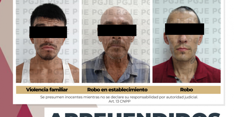 SON APREHENDIDAS 3 PERSONAS POR DIVERSOS DELITOS