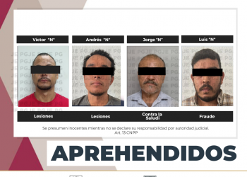CUMPLIMENTA PGJE 4MANDAMIENTOS JUDICIALES POR DIVERSOS DELITOS