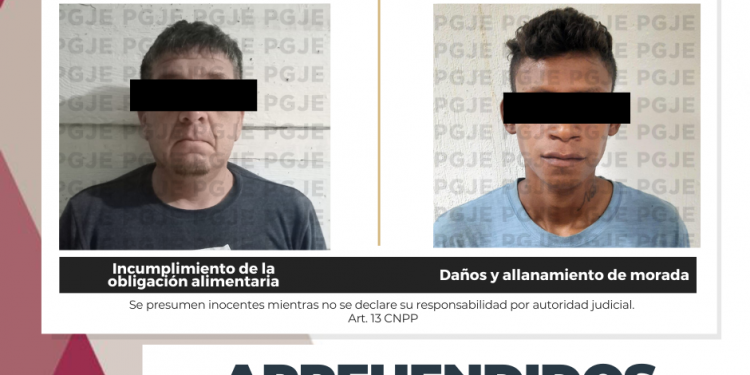APREHENDE PGJE A DOS IMPUTADOS POR DIVERSOS DELITOS