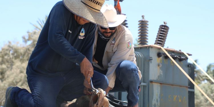 OOMSAPAS LOS CABOS REALIZÓ LA SUSTITUCIÓN DE LA BOMBA EN EL CARCAMO #2 EN LA RIBERA