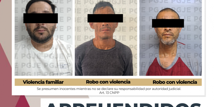 APREHENDE PGJE A TRES PERSONAS EN LA PAZ Y LOS CABOS