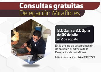 OFRECERÁ DIRECCIÓN MUNICIPAL DE SALUD CONSULTAS MÉDICAS GRATUITAS EN MIRAFLORES