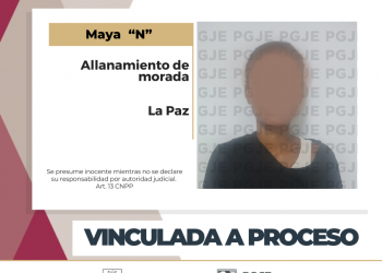 OBTIENE PGJE VINCULACIÓN A PROCESO CONTRA UNA MUJER POR ALLANAMIENTO DE MORADA