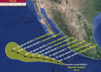 INFORMA PROTECCIÓN CIVIL QUE DEPRESIÓN TROPICAL TRES -E EN EL OCÉANO PACIFICO NO REPRESENTA PELIGRO PARA LOS CABOS