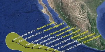 INFORMA PROTECCIÓN CIVIL QUE DEPRESIÓN TROPICAL TRES -E EN EL OCÉANO PACIFICO NO REPRESENTA PELIGRO PARA LOS CABOS