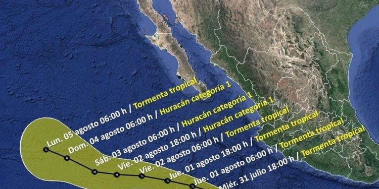 INFORMA PROTECCIÓN CIVIL QUE DEPRESIÓN TROPICAL TRES -E EN EL OCÉANO PACIFICO NO REPRESENTA PELIGRO PARA LOS CABOS