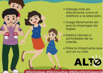 COMPARTE SIPINNA RECOMENDACIONES DE UNA CRIANZA POSITIVA PARA CUIDAR LA SALUD EMOCIONAL DE NIÑAS, NIÑOS Y ADOLESCENTES.