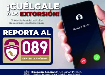 SEGURIDAD PÚBLICA RECOMIENDA A CIUDADANÍA NO CONTESTAR LLAMADAS DE NÚMEROS DESCONOCIDOS