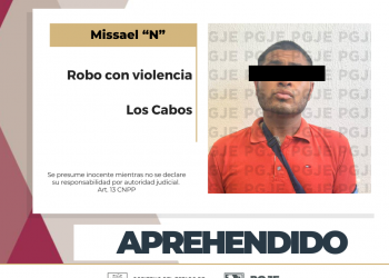 CUMPLIMENTA PGJE ORDEN DE APREHENSIÓN POR ROBO CON VIOLENCIA