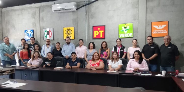 INE BCS REALIZA REUNIONES DE EVALUACIÓN DEL PROCESO ELECTORAL 2023-2024.