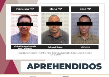 CUMPLIMENTA PGJE 3 ÓRDENES DE APREHENSIÓN