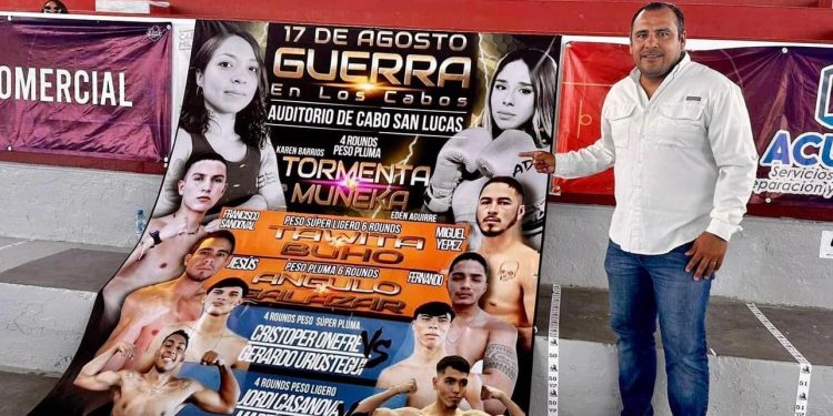 SE REÚNEN AUTORIDADES LOCALES PARA ULTIMAR DETALLES DE LA FUNCIÓN DE BOX “ GUERRA EN LOS CABOS “