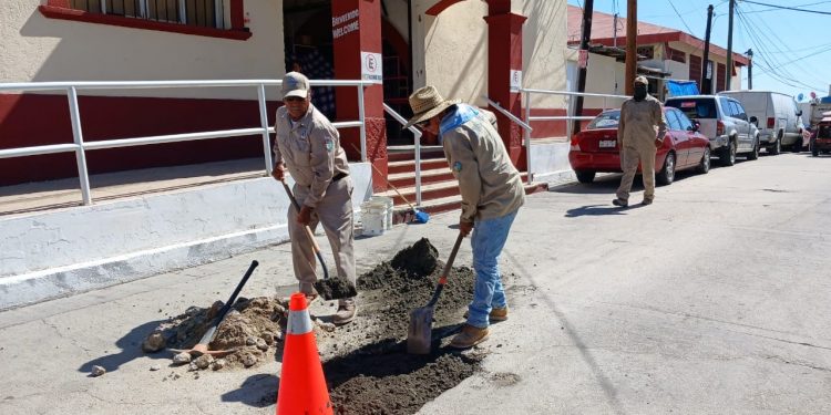 OOMSAPAS LOS CABOS CONTINÚA CON EL PROGRAMA “BACHEO TRAS FUGA “